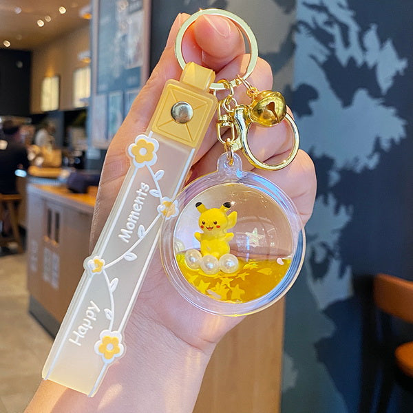 Keyring Floating Glitter