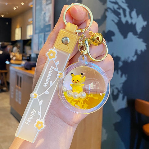 Keyring Floating Glitter