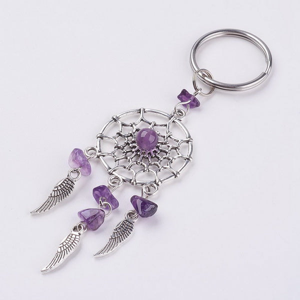 Dreamcatcher Gemstone Keyring
