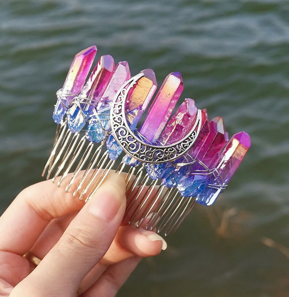 Gemstone Hair Comb