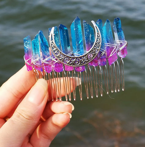Gemstone Hair Comb