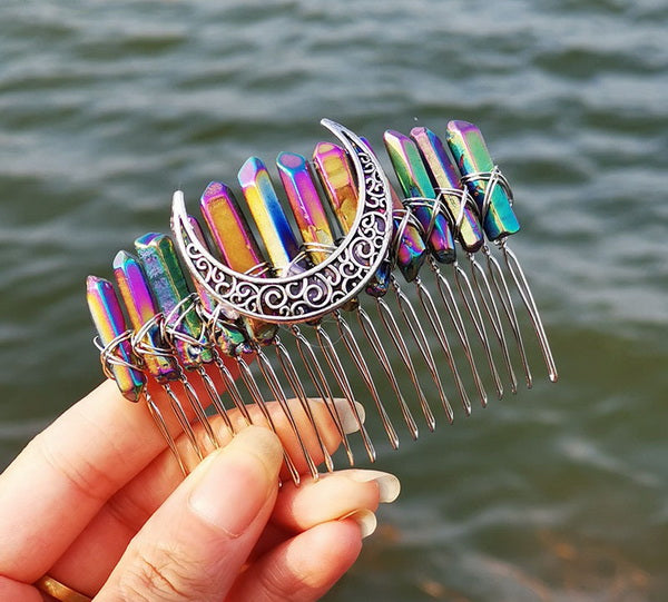 Gemstone Hair Comb