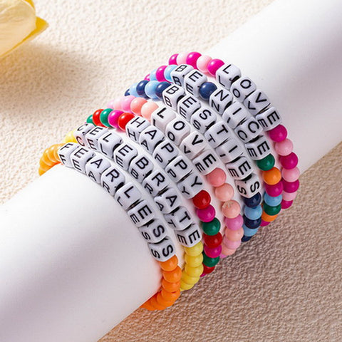 7pc Beaded Friendship Bracelets