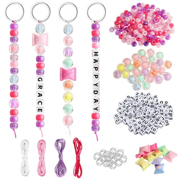 DIY Keyrings Making Kit 546pcs