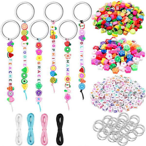 DIY Keyrings Making Kit 556pcs
