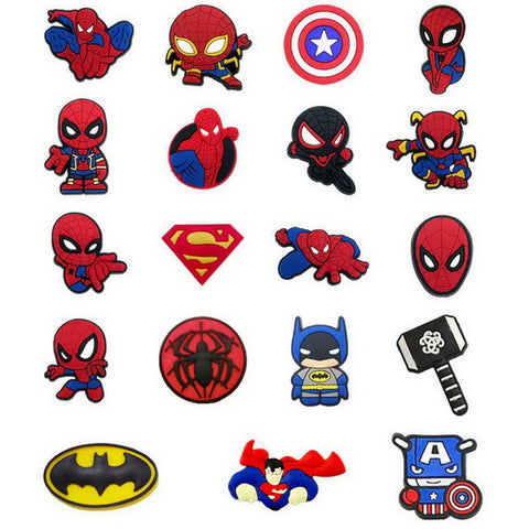 19pc Cartoon PVC Shoes Charms Decor For Croc