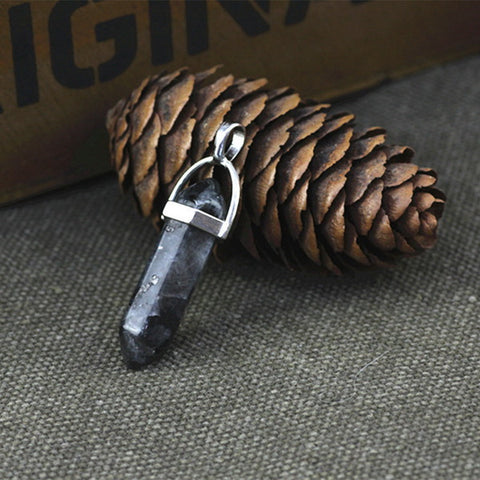 Gemstone Pendant with Necklace - Labradorite