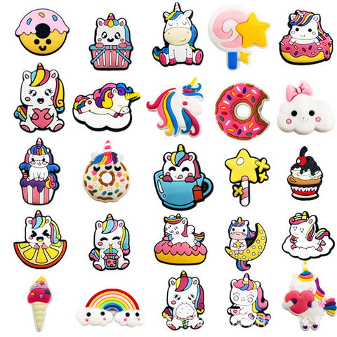 25pc Cartoon PVC Shoes Charms Decor For Croc