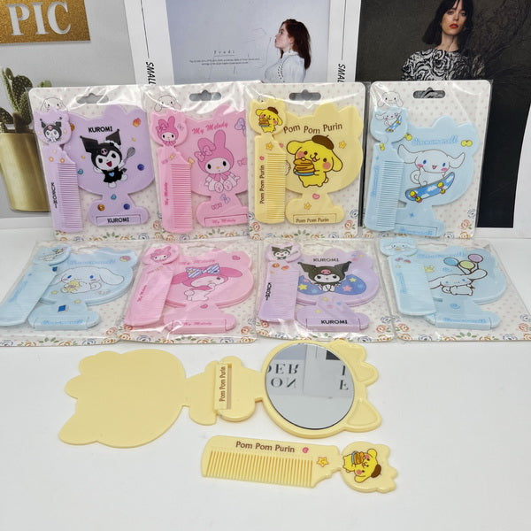 12 x 2pc Kids Comb Mirror Set