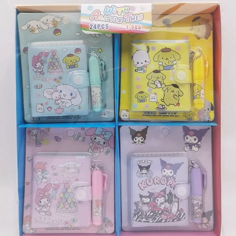 24 x 2pc Mini Notebook & Ballpoint Pen Sets