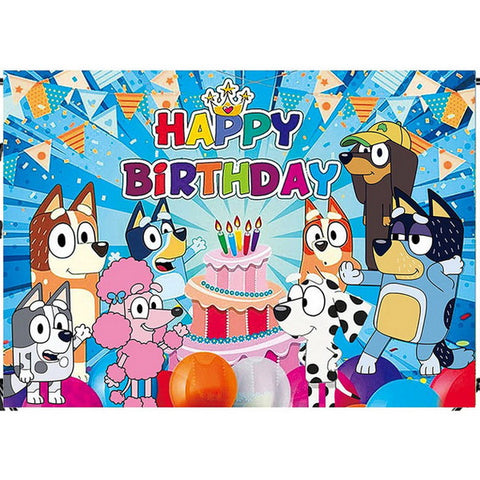 Happy Birthday Background Banner 1x1.5m