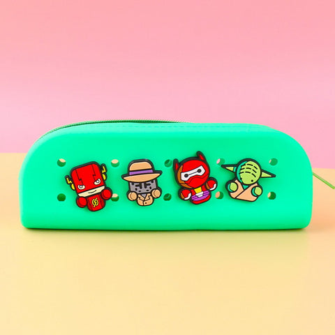 Silicone DIY Charms Pencil Case