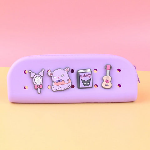 Silicone DIY Charms Pencil Case