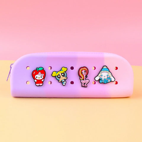 Silicone DIY Charms Pencil Case