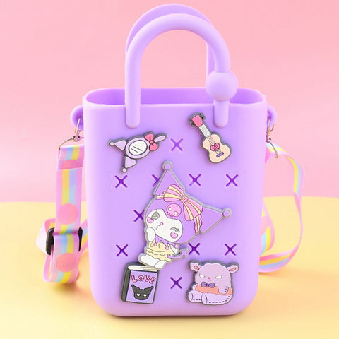 Silicone DIY Charms Crossbody Bag