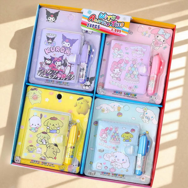 24 x 2pc Mini Notebook & Ballpoint Pen Sets