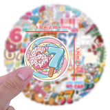 54pc Waterproof Funny 67 Stickers