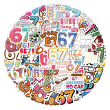 54pc Waterproof Funny 67 Stickers