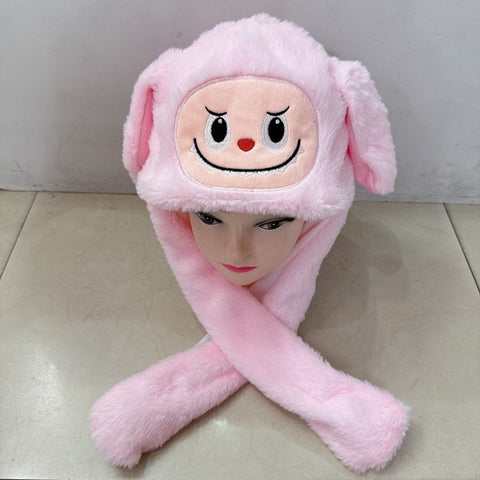 Winter Plush Moving Ear Hat