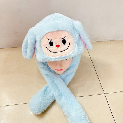 Winter Plush Moving Ear Hat
