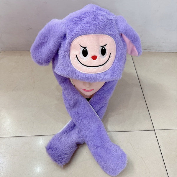 Winter Plush Moving Ear Hat