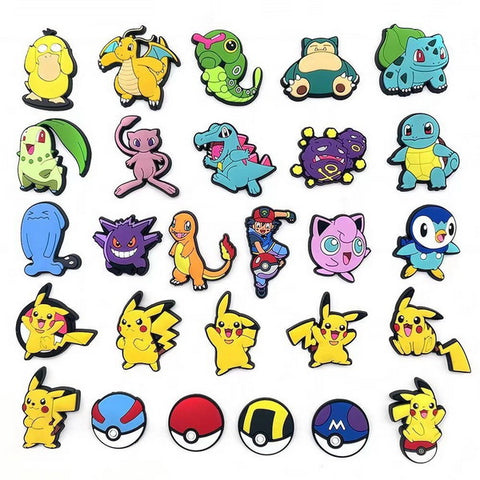 27pc Cartoon PVC Shoes Charms Decor For Croc