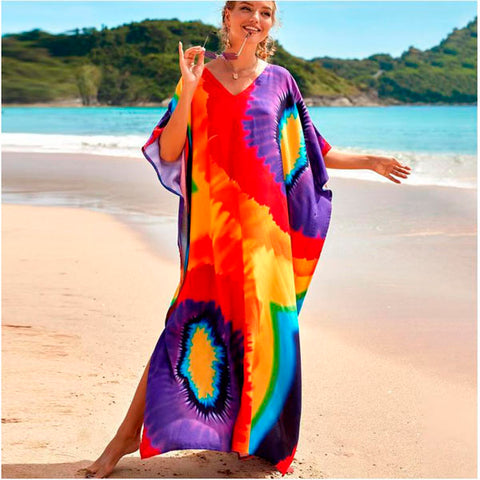 Wholesale Plus Size Long Boho Kaftan Dresses 