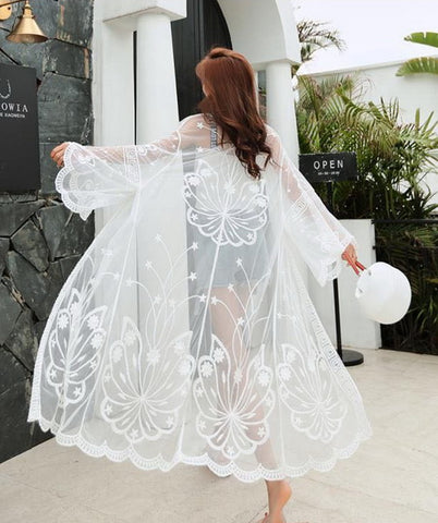 Lace Crochet Large Cardigan