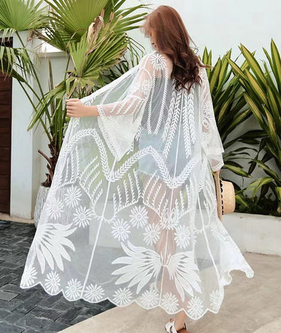 Lace Crochet Large Cardigan