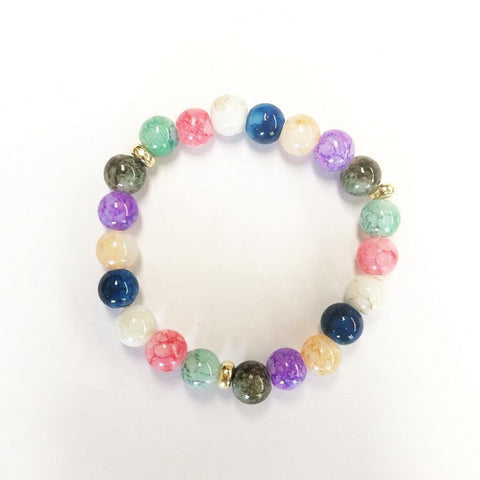 Gemstone Beaded Bracelet-Colorful