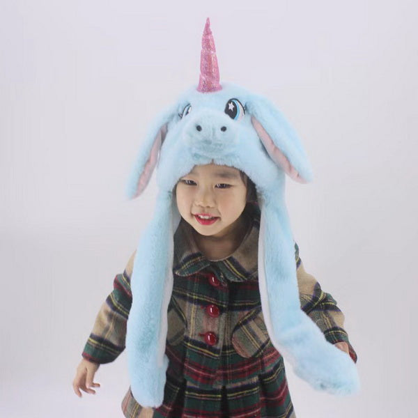 Winter Plush Moving Ear Hat