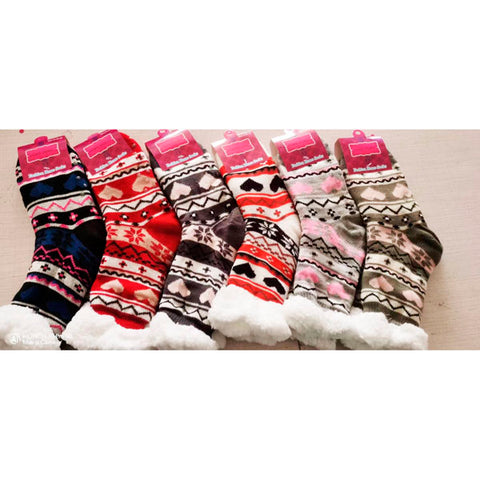 Women Thick Fluffy Winter Bed Socks