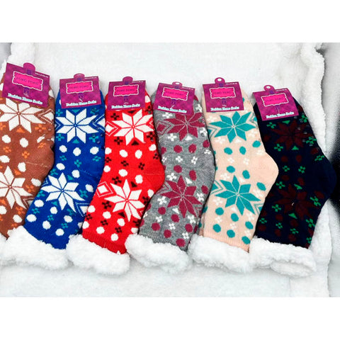 Women Thick Fluffy Winter Bed Socks