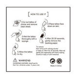 20pc Temporary Tattoo Stickers