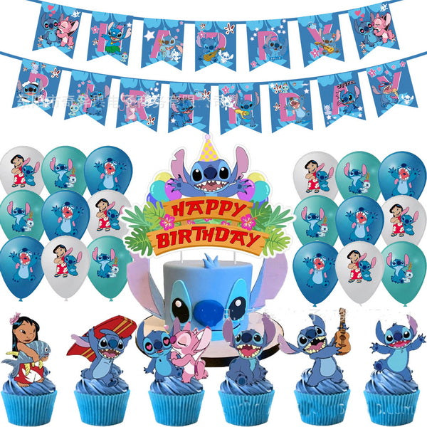 Wholesale Kids Stitch Happy Birthday Party Accessorie 