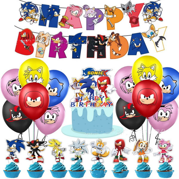 Wholesale Kids Sonic Happy Birthday Party Accessorie 