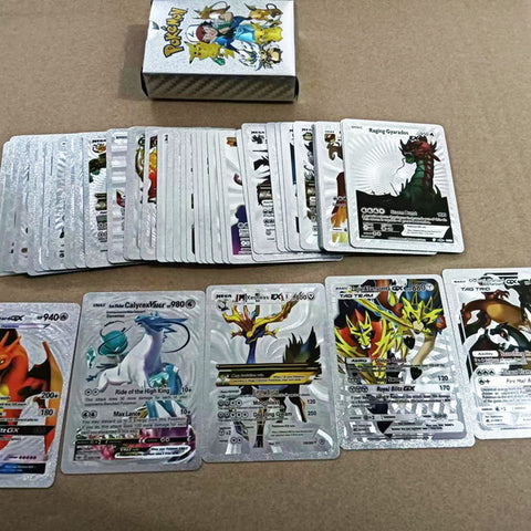 55pc PVC Silver Cards