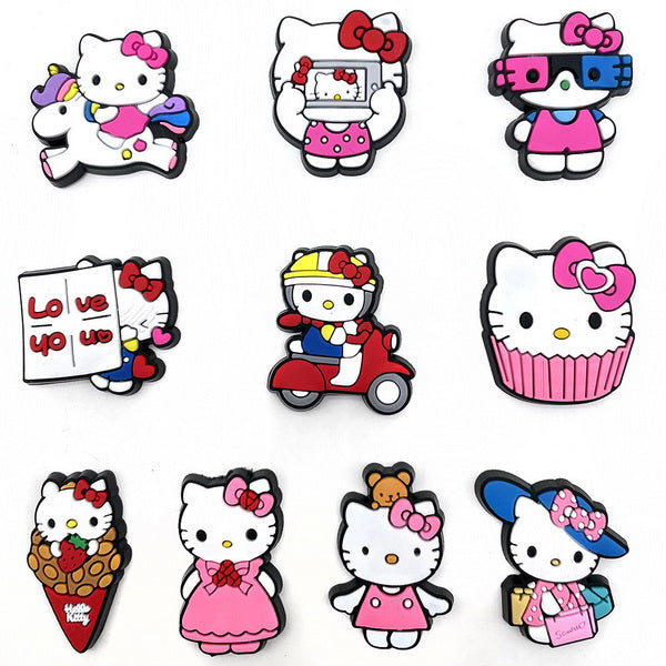 10pc Cartoon PVC Shoes Charms Decor For Croc