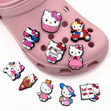 10pc Cartoon PVC Shoes Charms Decor For Croc