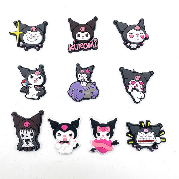 10pc Cartoon PVC Shoes Charms Decor For Croc