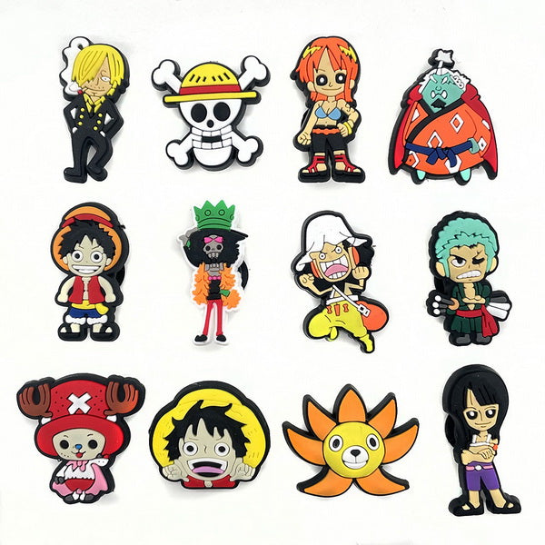 12pc Cartoon PVC Shoes Charms Decor For Croc