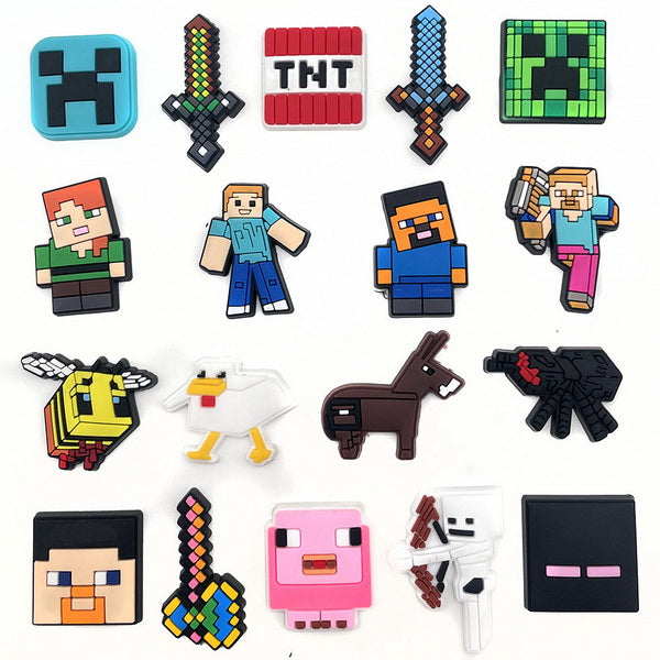 18pc Cartoon PVC Shoes Charms Decor For Croc