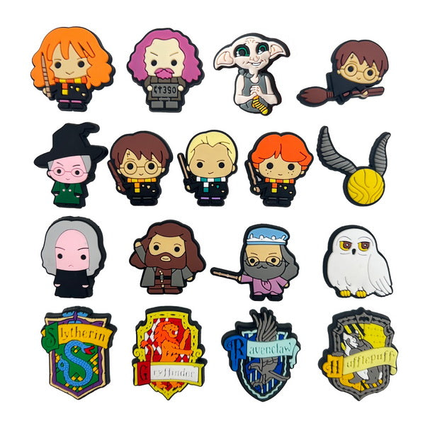 17pc Cartoon PVC Shoes Charms Decor For Croc