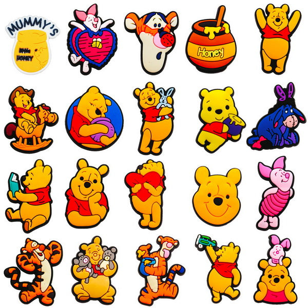 20pc Cartoon PVC Shoes Charms Decor For Croc