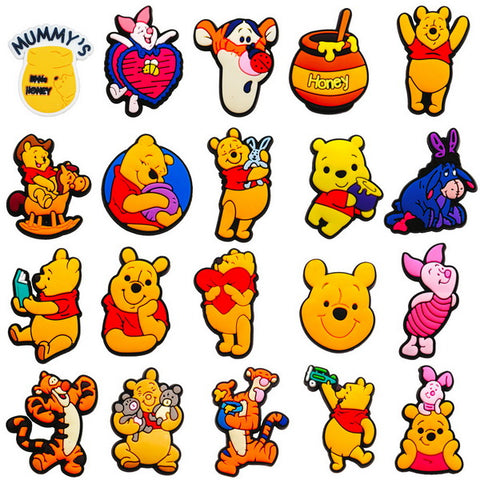20pc Cartoon PVC Shoes Charms Decor For Croc