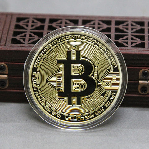 Gold Plated Bitcoin Collectors Coin