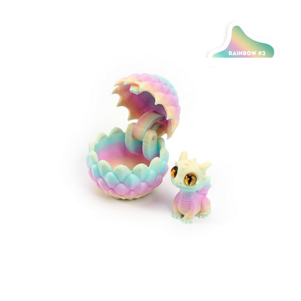 3D Printed Mini Dragon in Egg