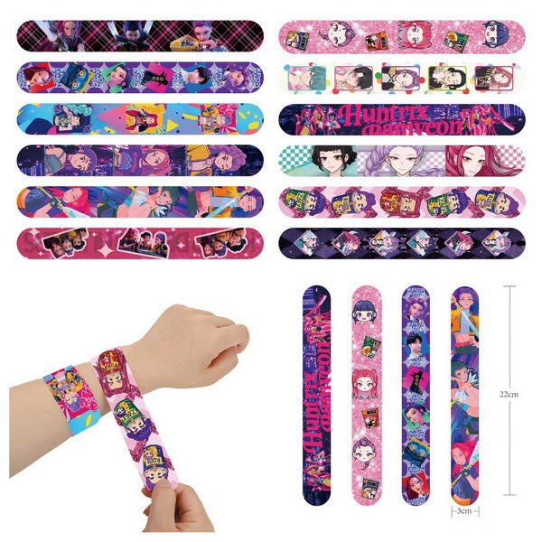 12pc Slap Bracelets