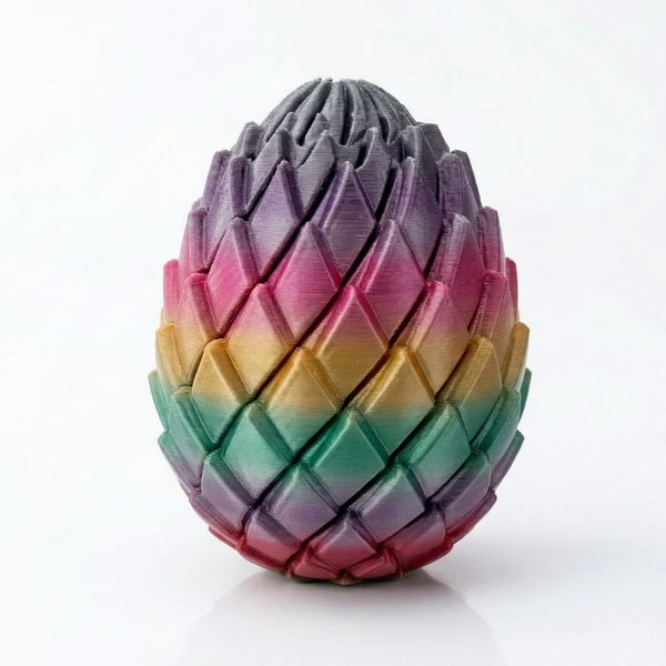 3D Printed Twisty Fidget Dragon Egg