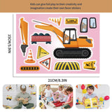 8 Sheet DIY Make your Own Construction Truck Sticker